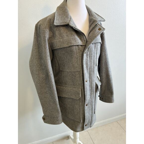 VTG 70s Eddie Bauer Expedition Outfitter Wool Field Jacket Barn Coat Heavy USA S - Picture 8 of 16